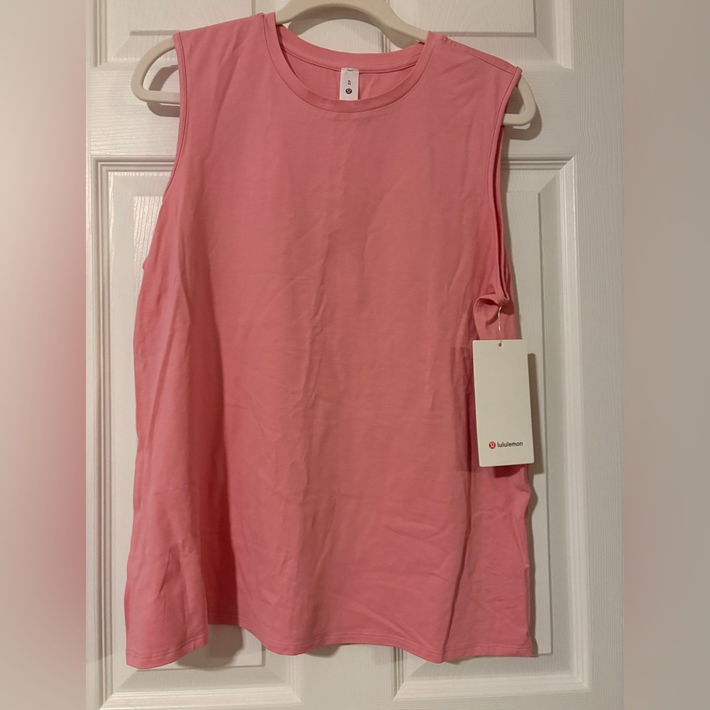 lululemon Organic Cotton Crewneck Tank - Pink Tide